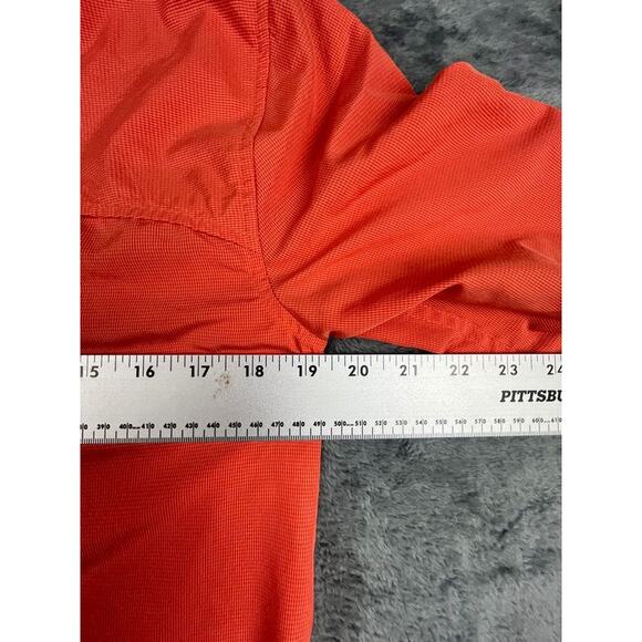 Eddie Bauer Women’s XL Orange Long Sleeve Button-Up Shirt Excellent - Picture 9 of 11